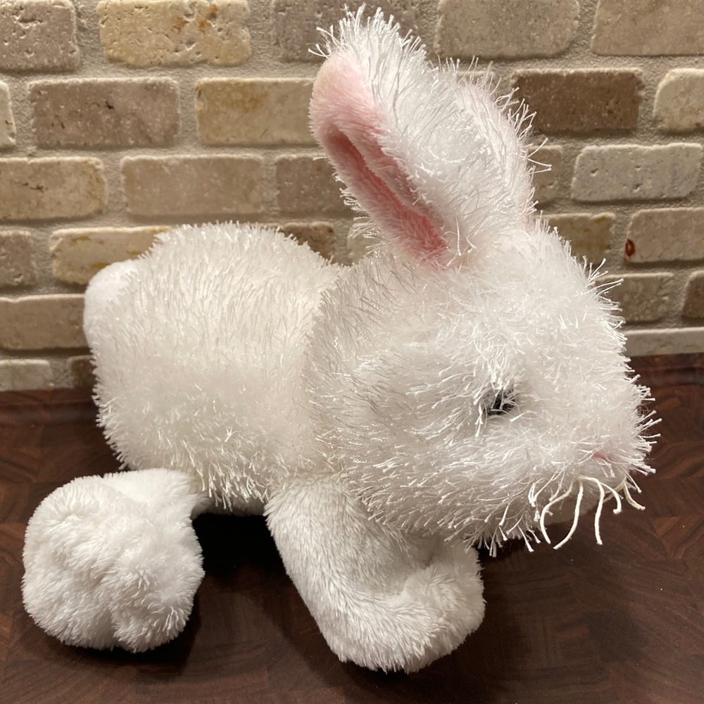 Fluffy White Plush Bunny